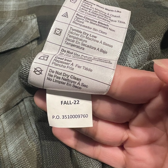 Carhartt Men's Rugged Flex Hamilton Plaid Western Snap Flannel Midweight Size XL - Picture 6 of 9